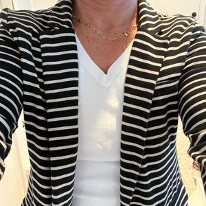 Joie 100% Cotton casual knit striped blazer —XS